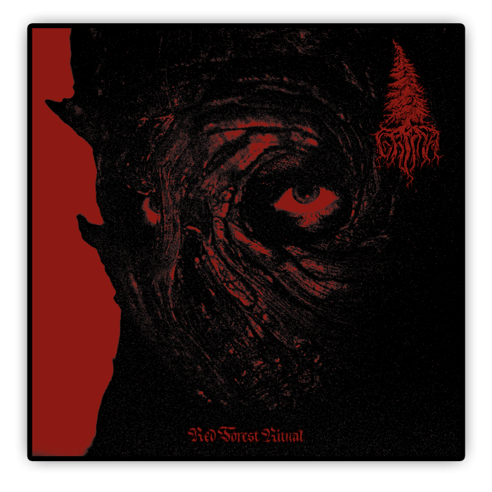 Grima red forest ritual patch woven lim 